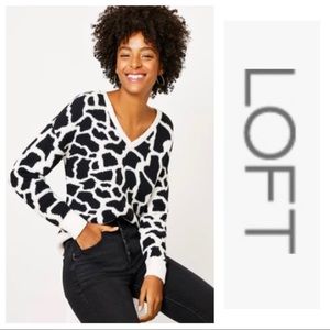 LOFT Animal Print Pullover